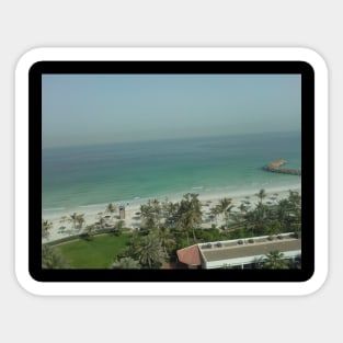 Dubai Beach View Sticker